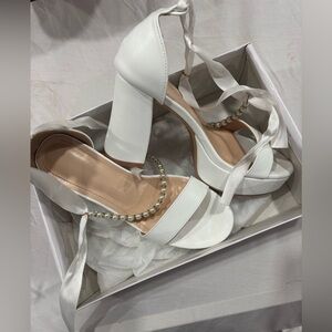 Elegant White Women's Heels
